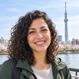 Ritratto di Olivia B., visitatrice della Tokyo Skytree